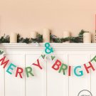 American Crafts Christmas Kit Banner Merry And Bright