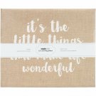 Kaiser Craft D-Ring Album Quote Hessian