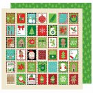 American Crafts All Wrapped Christmas 12X12 Double Sided Paper Holiday Greetings