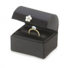 Darice Victoria Lynn Ring Box Satin Black 3 X 3 Inches