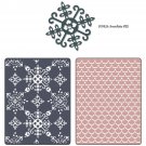 Sizzix Basic Grey Santa Lucia And Moguls Set Embossed Folders And Sizzlits Die