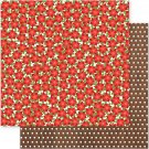 American Crafts  Holly Jolly Christmas 12X12 Double Sided Paper Posettias