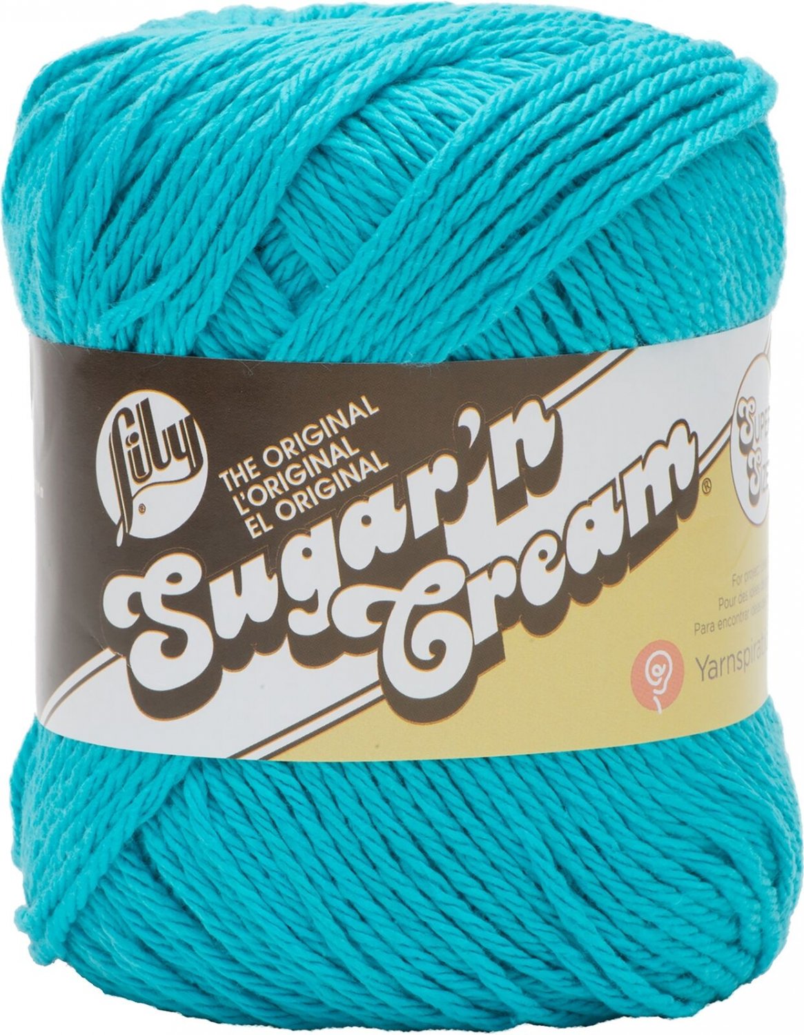 Lily Sugar'N Cream Yarn - Solids Super Size-Aquamarine