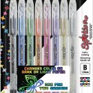 Pentel Sparkle Pop Metallic Gel Pens 1.0Mm 8/Pkg-Assorted Colors