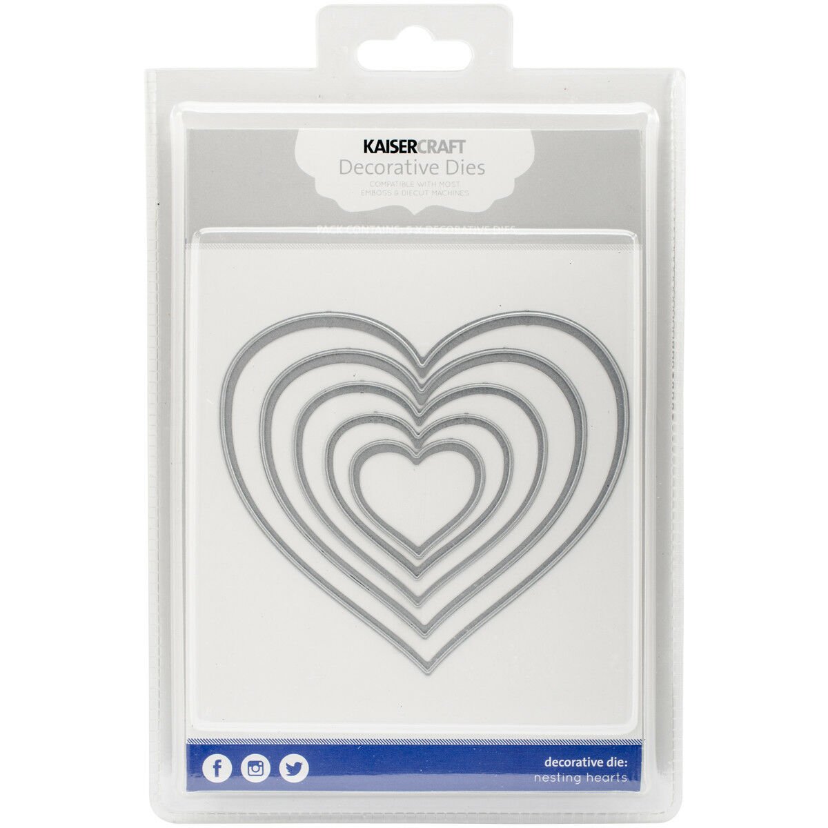 Kaiser Craft Decorative Dies Nesting Hearts