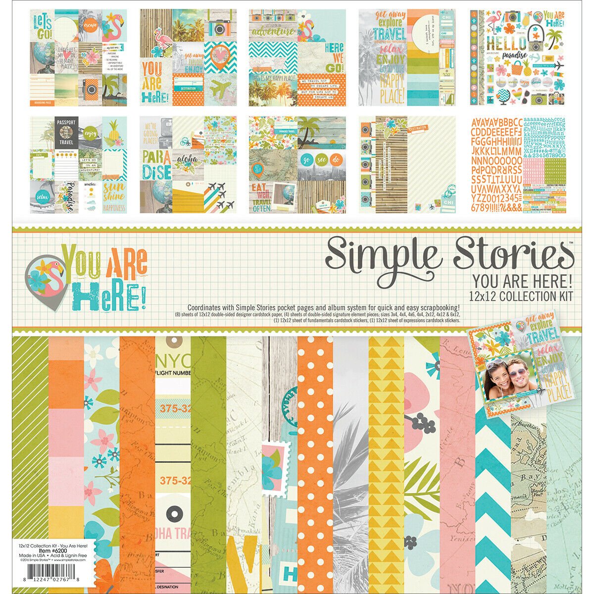 Simple Stories You Are Here Collection 12 X 12 Collection Kit