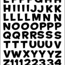 Sticko Alphabet Stickers-Fun House Black Metallic