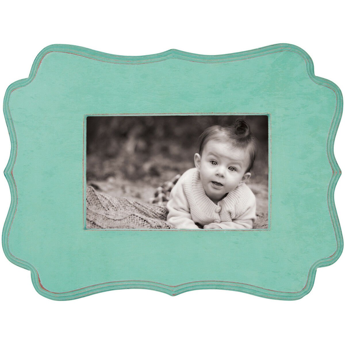 American Craft We R Memory Keepers Decorative Wooden Frame Mint 10x7
