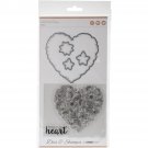 Kaiser Craft Decorative Dies And Stamp Set Heart