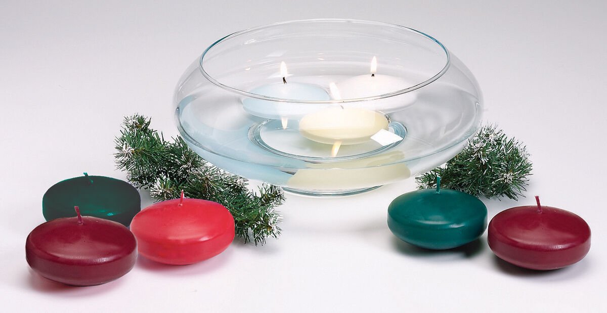 Darice Unscented Floating Candle Disk White
