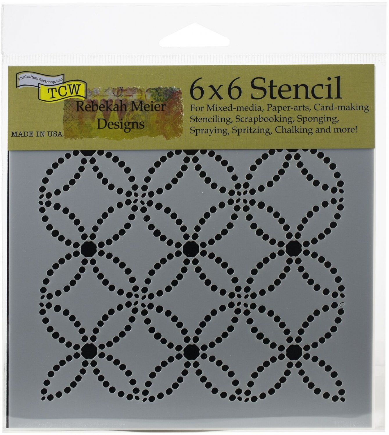 Crafter'S Workshop Template 6"X6"-Dotted Rings