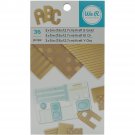 American Crafts We R Memory Keepers Paper Pad Kraft With Gold Foil