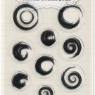 American Craft BoBunny Stamps-Painted Circles