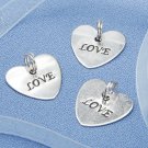 Darice Hirschberg Metal Love Heart Charms