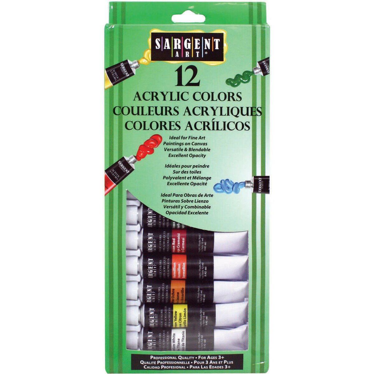Acrylic Paint Set 12/Pkg-