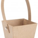 Darice Paper Mache Basket Square 3 X 3 Inches
