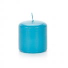Darice Pillar Candle Blue Unscented 2.8 X 2.8 Inches
