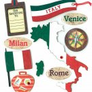 American Craft K&Company Italian Destination Grand Adhesions Stickers
