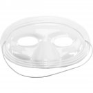 Darice Half Face Plastic Mask White 6.75Inch