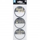 Me And My Big Ideas MAMBI Sticks Cardstock Stickers Labels Thank You Gold