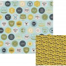 American Crafts  High Five Collection 12X12 Double Sided Paper Vtage