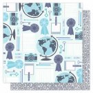American Crafts 1 Canoe 2 Hazelwood 12X12 Double Sided Paper Far From Home