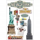 Paper House 3D Stickers 4.5"X7.5" -New York City