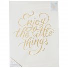 American Crafts Color Reveal Watercolor Panel 18 x 24 Enjoy The Little Things