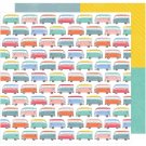 American Craft Oh Happy Life Collection 12X12 Double Sided Paper Enjoy The Ride
