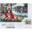 Paint Works Paint By Number Kit 20"X14"-Adirondack Evening