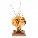 Darice Mason Jar Transparent Glass Amber 3.25 x 6.5 inches