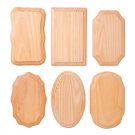 Darice Wood Plaques Assortment 3.5 X 5.5 inches Natural