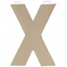 Darice Paper Mache Letter X 8 X 5.5 Inches