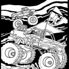 Darice Velvet Color In Poster Monster Trucks 16 X 20 Inches