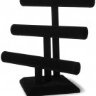 Darice Triple Bar Jewelry Stand 12 Inches X 12 Inches Black Velvet