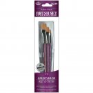 Royal Brush RSET-9134 Gold Taklon Value Pack Brush Set With Acrylic Handle