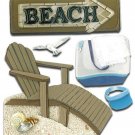 Darice Jolees Boutique Dimensional Sticker Beach House