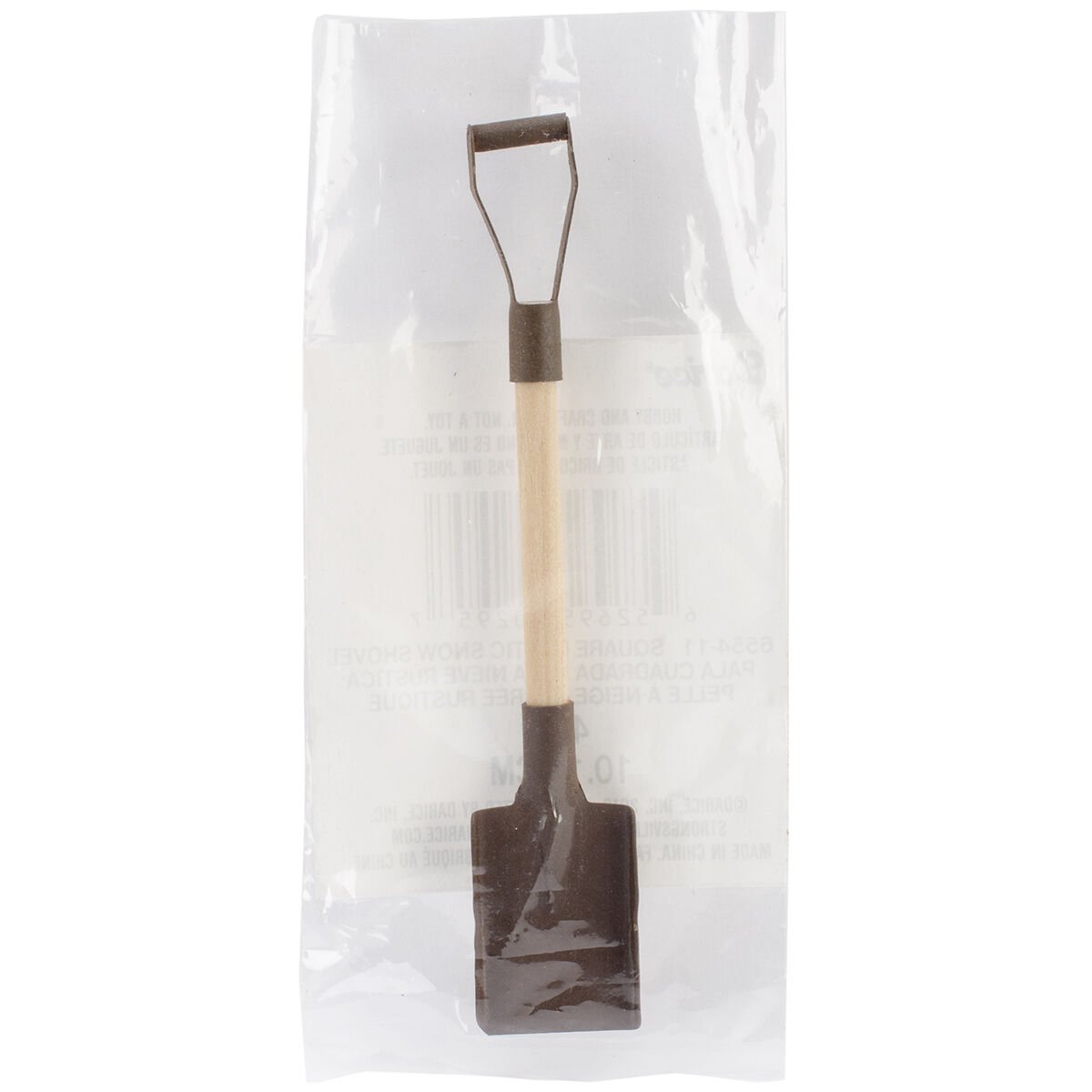 Darice Timeless Miniatures Rusty Square Snow Shovel