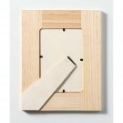 Plaid Wood Frame With Easel Back