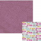 American Craft  Urban Chic Collection 12X12 Double Sided Paper Wanderlust