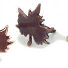 Creative Impressions Metal Paper Fasteners 50/Pkg-Leaves - Metallic