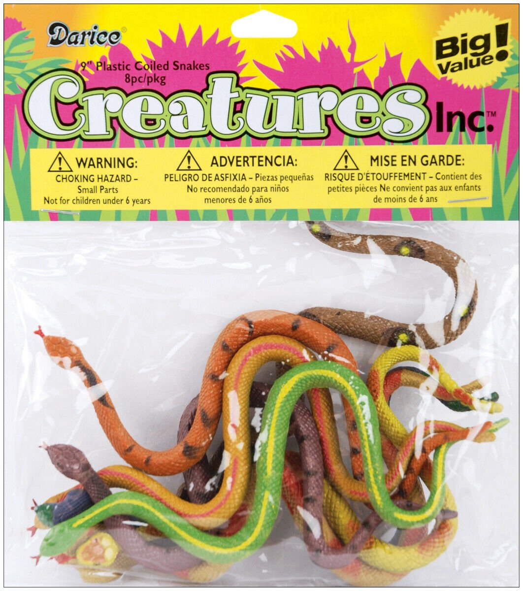 Darice Assorted Plastic Snakes