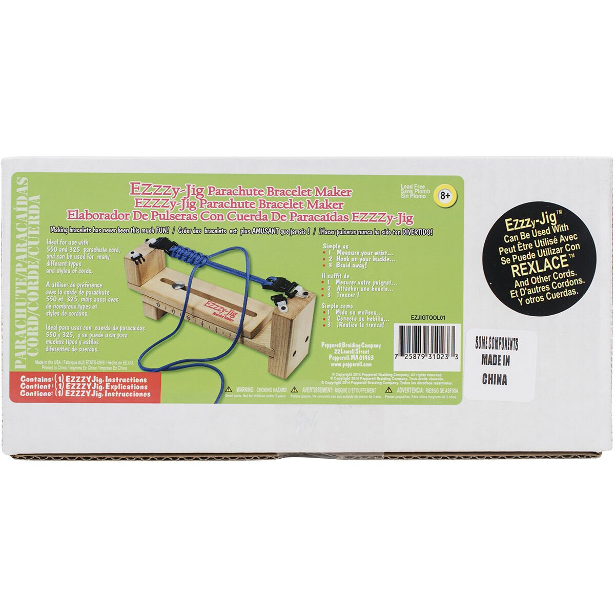 Pepperell Parachute Cord Ezzy Jig Bracelet Maker