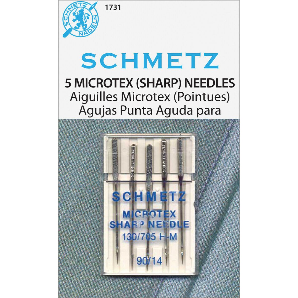 Schmetz Microtex Sharp Machine Needles-Size 14/90 5/Pkg