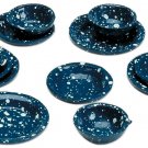 Darice Timeless Miniatures Plates and Bowls - Blue