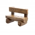Darice Simple Resin Loglike Fairy Garden Bench