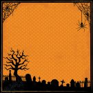 Darice Scrapbook Paper 3D Halloween Spider 12 X 12 Inches