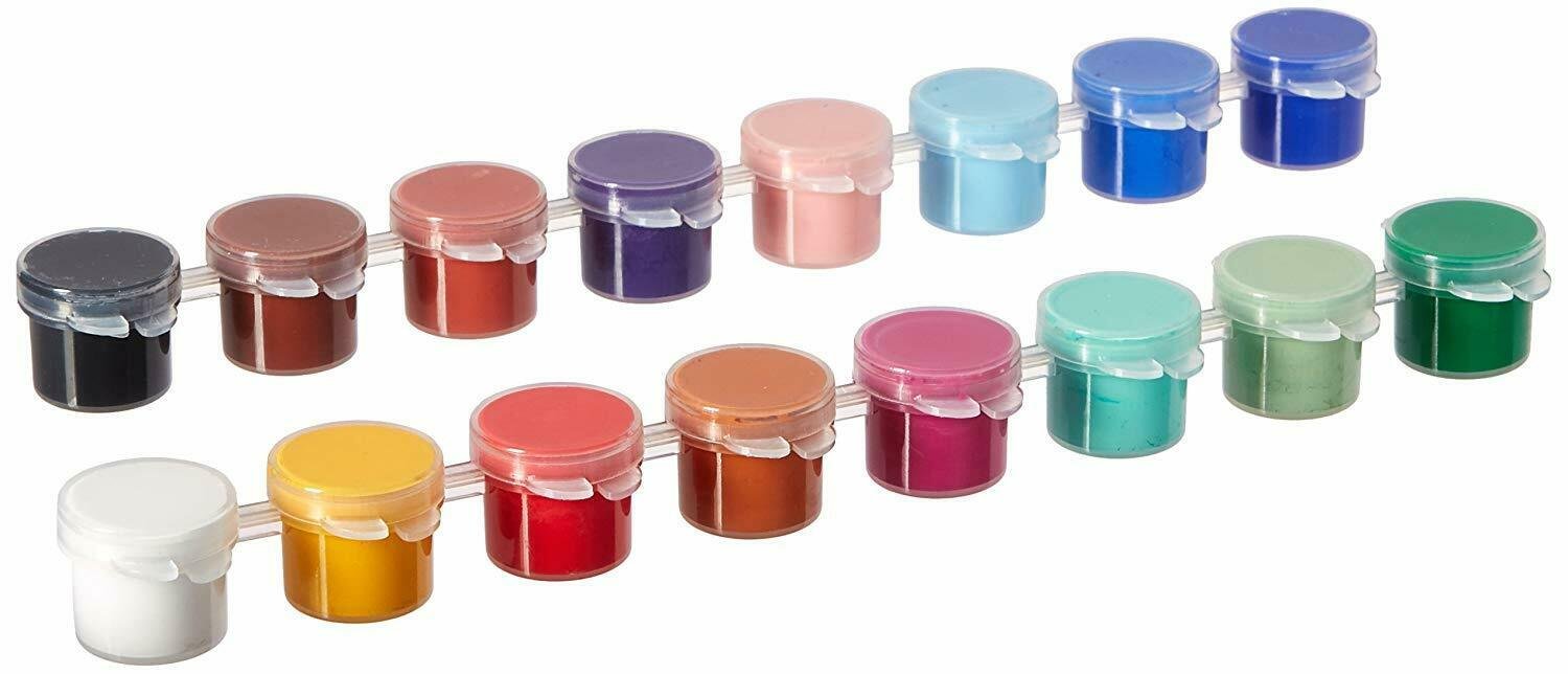 Plaid Delta Creative Paint Pots Set with Paint and Brush for Outdoors