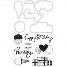 Kaiser Craft Decorative Dies And Stamp Set Birthday