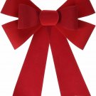 Darice Velvet PVC Bow 12 by 18 Red